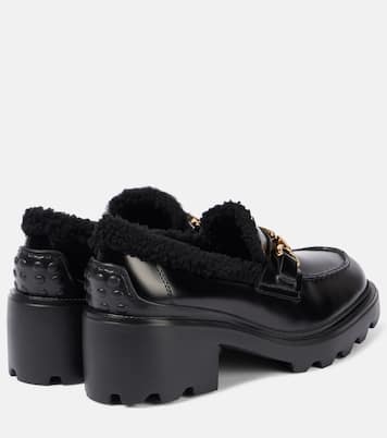 Mocassini in pelle con shearling | Tod's