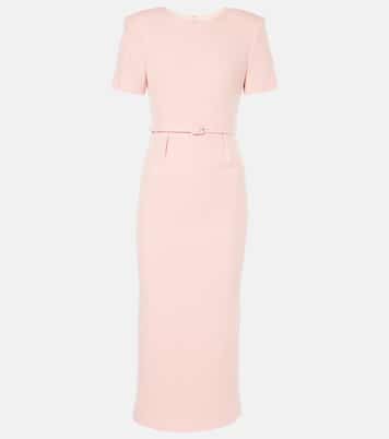 Abito midi in crêpe di lana | Roland Mouret
