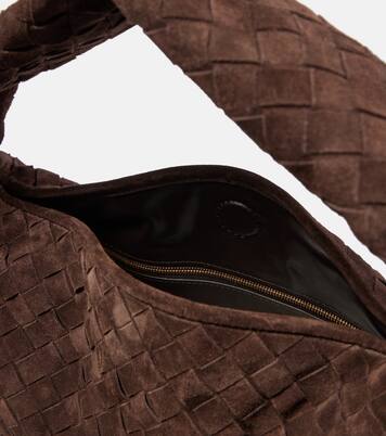 Borsa Hop in suede Intrecciato | Bottega Veneta