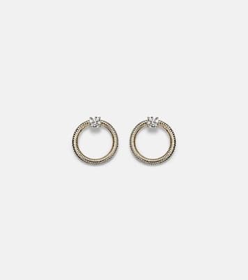 Boucles d'oreilles Prince en or 14 ct et diamants | Stone and Strand