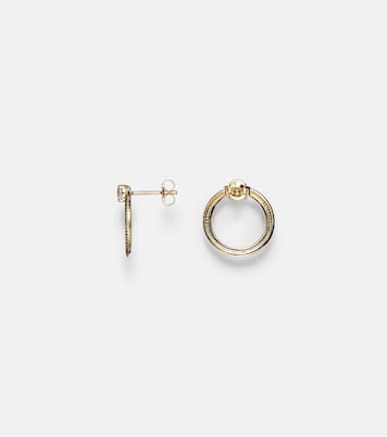 Boucles d'oreilles Prince en or 14 ct et diamants | Stone and Strand