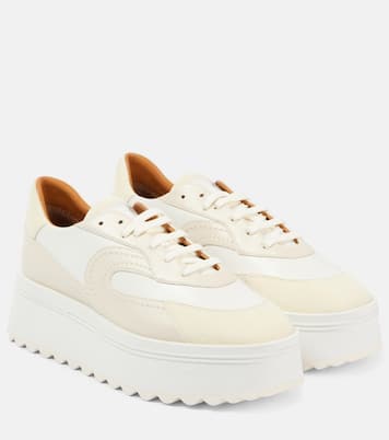 Awake suede platform sneakers | Clergerie