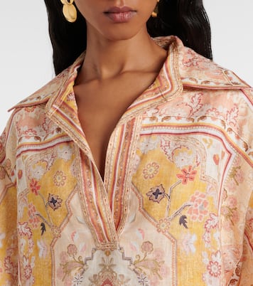 Wylie printed linen tunic | Zimmermann