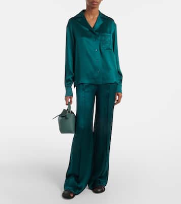 Pantalon de pyjama en satin de soie | Loewe