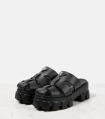 Monolith platform fisherman sandals | Prada