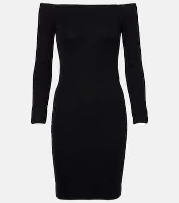 Off-Shoulder-Minikleid aus Kaschmir und Seide | Tom Ford