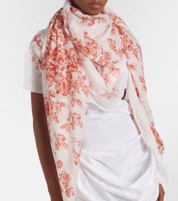 Foulard in cotone e seta con stampa | Magda Butrym