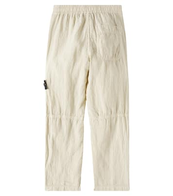 Hose Compass aus Leinen | Stone Island Junior