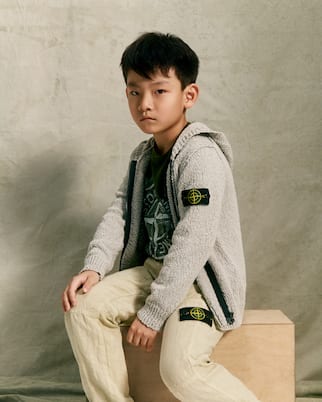 Hose Compass aus Leinen | Stone Island Junior