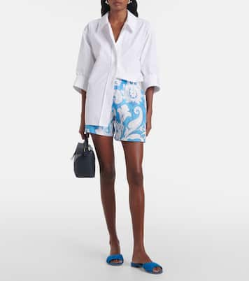 Mules Piruaflat 10 en daim | Manolo Blahnik