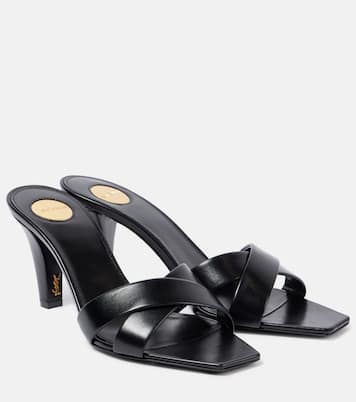 Mules Jill 75 en cuir | Saint Laurent