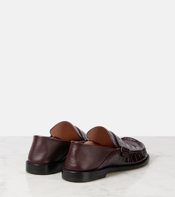 Campo croc-effect leather loafers | Loewe