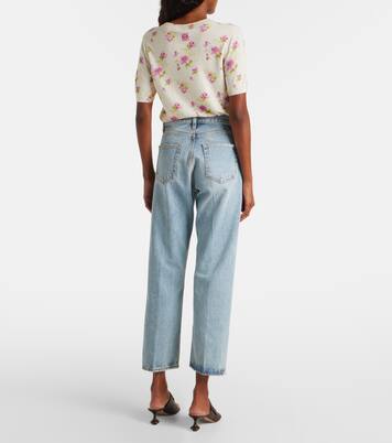 The Vertical Crop high-rise straight jeans | Frame