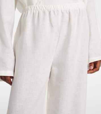 Pantaloni Austin a gamba larga in lino  | Asceno