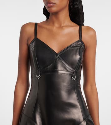 Midikleid aus Leder | McQueen