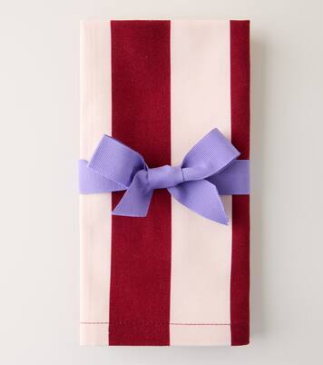 Striped linen set of 2 napkins | La DoubleJ