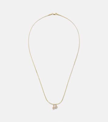 14kt gold pendant necklace with diamonds | Roxanne First