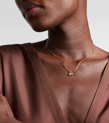 14kt gold pendant necklace with diamonds | Roxanne First