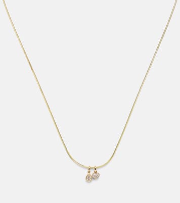 14kt gold pendant necklace with diamonds | Roxanne First