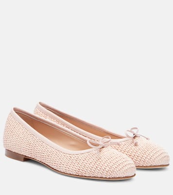 Veralli raffia ballet flats | Manolo Blahnik