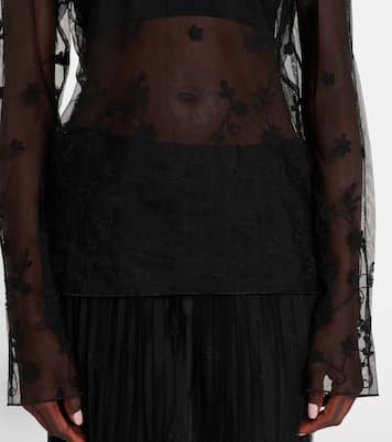 Blusa in tulle con ricamo | Toteme