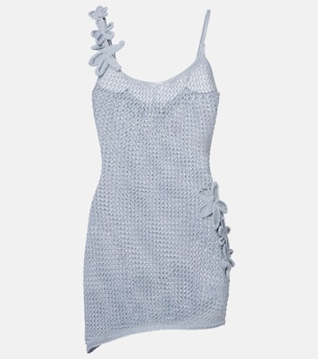 Maris open-knit lamé minidress | Bananhot