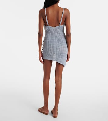 Maris open-knit lamé minidress | Bananhot