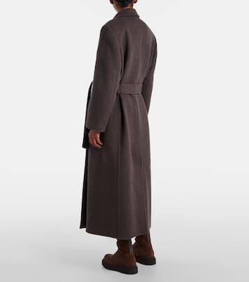 معطف لف من الصوف والكشمير | Brunello Cucinelli