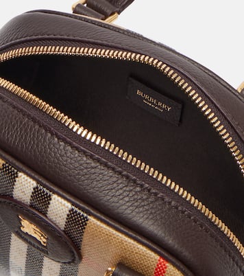 Highlands Mini Burberry Check tote bag | Burberry