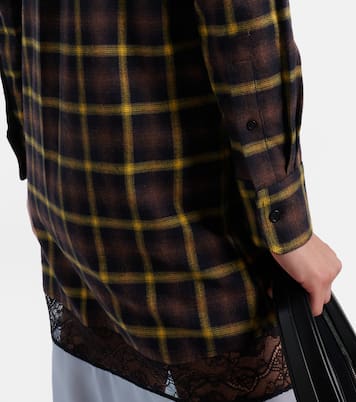 Vestido camisero a cuadros | Coperni