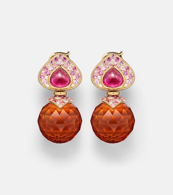 Ohrringe Acilla aus 18kt Gelbgold mit Edelsteinen | Marina B