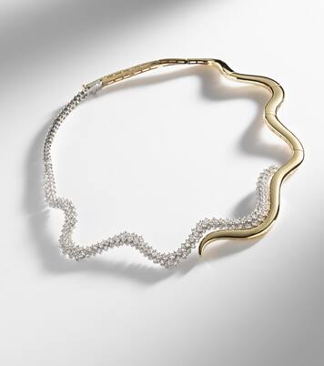 Golden Strada 18kt white and yellow gold necklace with diamonds | Yeprem