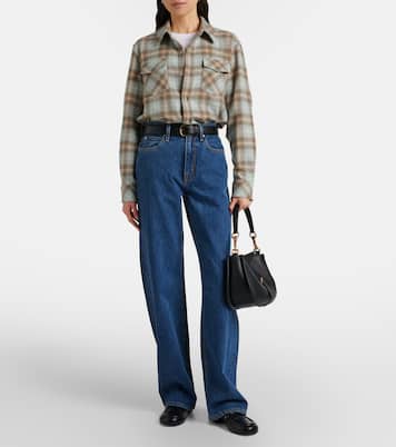 Chemise Joy Tartan en cachemire et émeraudes | God's True Cashmere