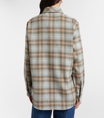 Chemise Joy Tartan en cachemire et émeraudes | God's True Cashmere