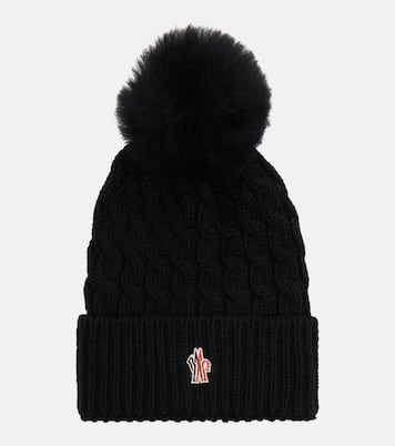 Mütze aus Schurwolle mit Shearling | Moncler