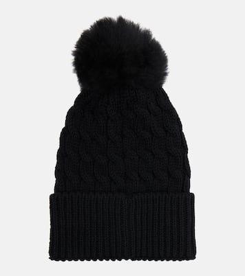 Mütze aus Schurwolle mit Shearling | Moncler