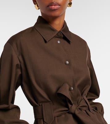 Belted virgin wool blazer | Max Mara