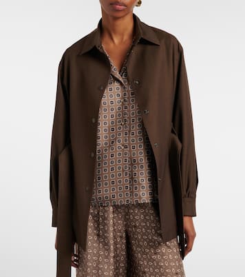 Belted virgin wool blazer | Max Mara