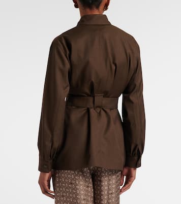 Belted virgin wool blazer | Max Mara