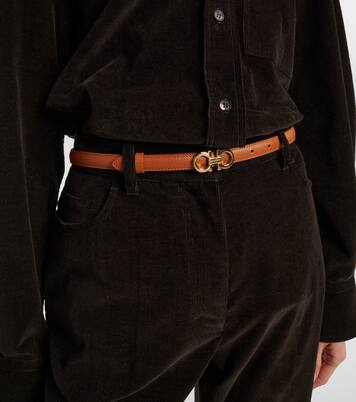 Gancini leather belt | Ferragamo