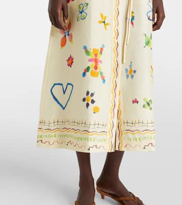 Vestido camisero Sidi en mezcla de lino | Alémais