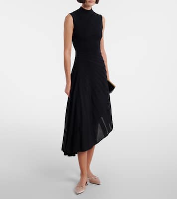 Love mesh and satin ballet flats | Jimmy Choo