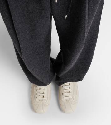 Montecarlo leather sneakers | Prada