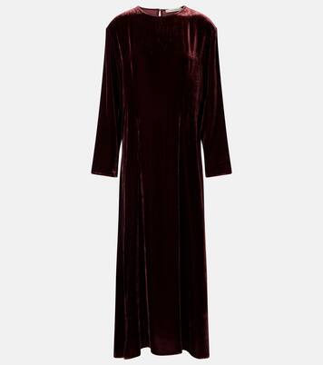 Jody velvet midi dress | Asceno