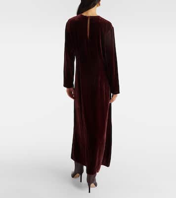 Jody velvet midi dress | Asceno