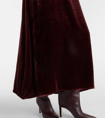 Jody velvet midi dress | Asceno