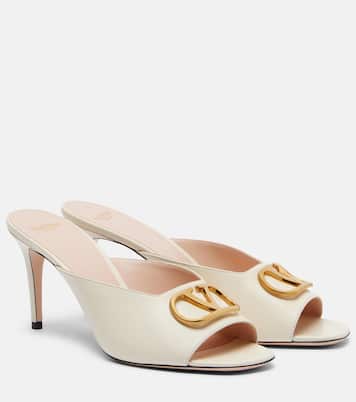 Mules VLogo Signature en cuir | Valentino Garavani