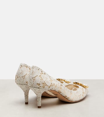 Salones Bellucci de encaje adornados | Dolce&Gabbana