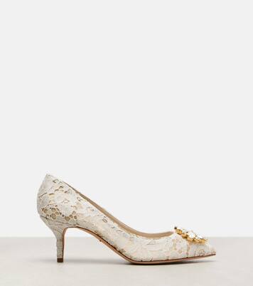 Escarpins Bellucci en dentelle à cristaux | Dolce&Gabbana