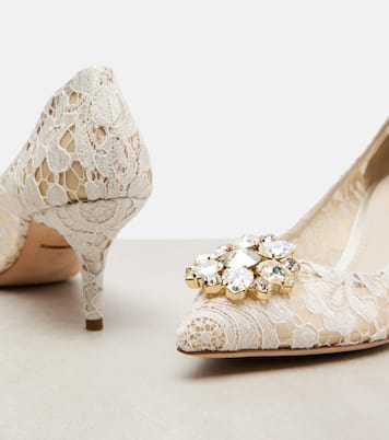 Escarpins Bellucci en dentelle à cristaux | Dolce&Gabbana